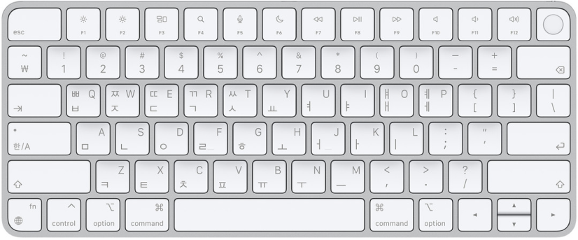 MacBook keyboard korean layouts photo